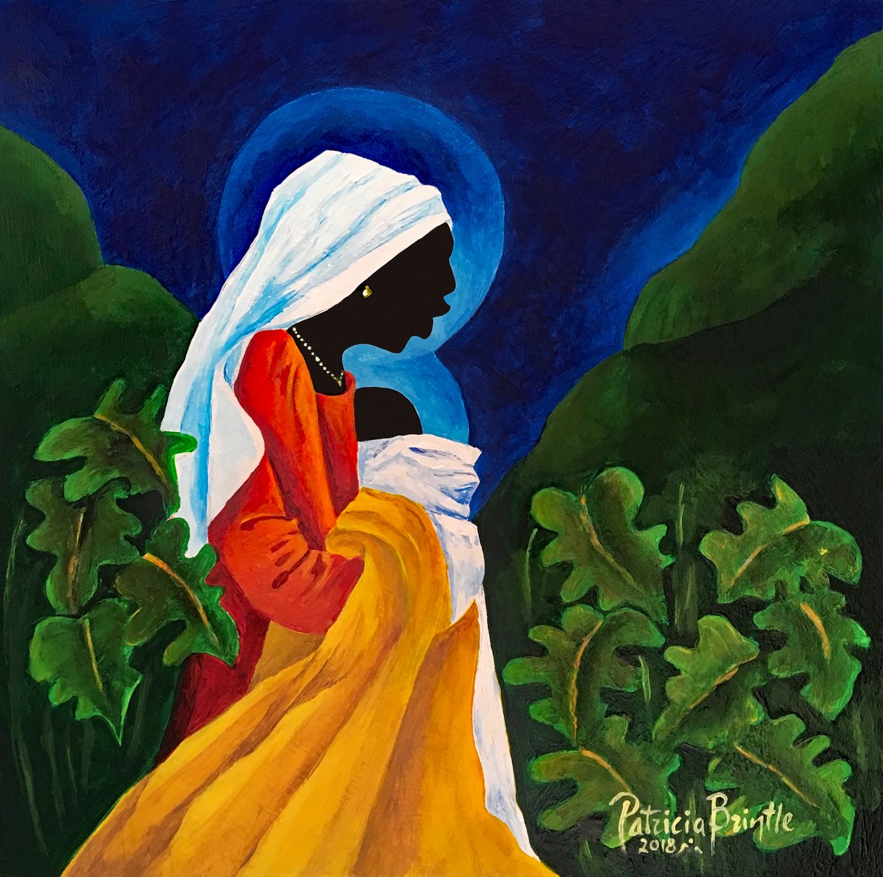 Madonna y niño - Gentle Song, 2018 de Patricia Brintle