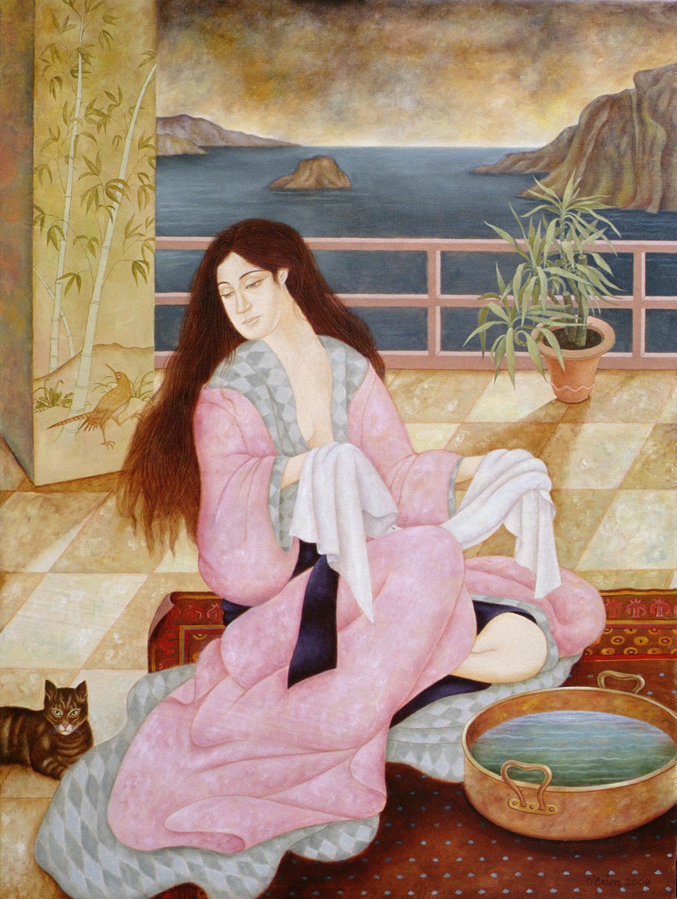 Mujer lavándose la cara de Patricia OBrien