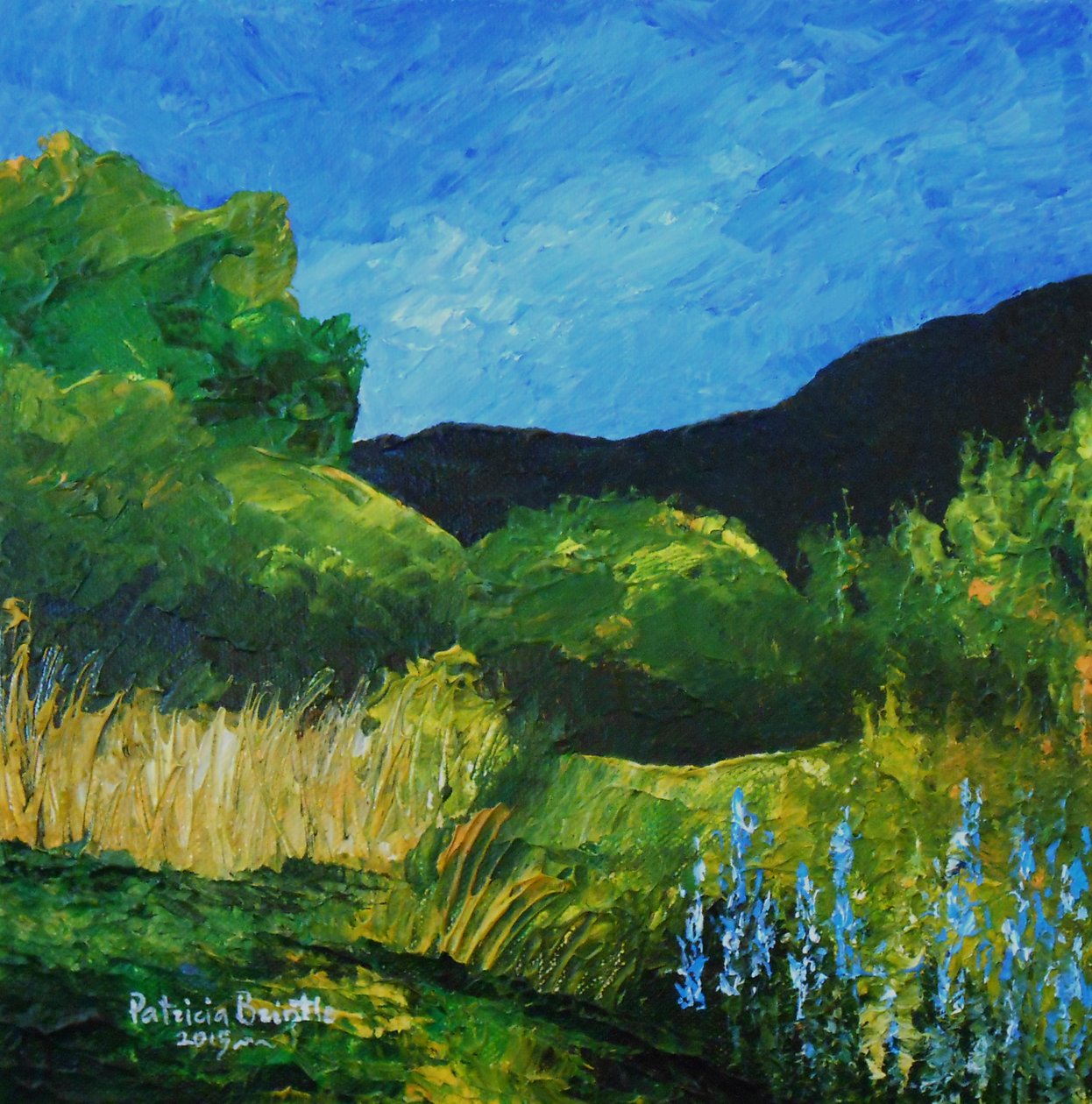 Lupinos azules, 2015 de Patricia Brintle