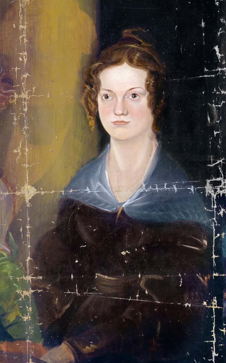 Retrato de las hermanas Bronte, detalle, c.1834 (óleo sobre lienzo) de Patrick Branwell Bronte