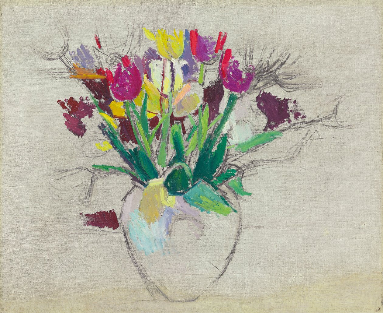 Naturaleza Muerta con Flores de Patrick Henry Bruce