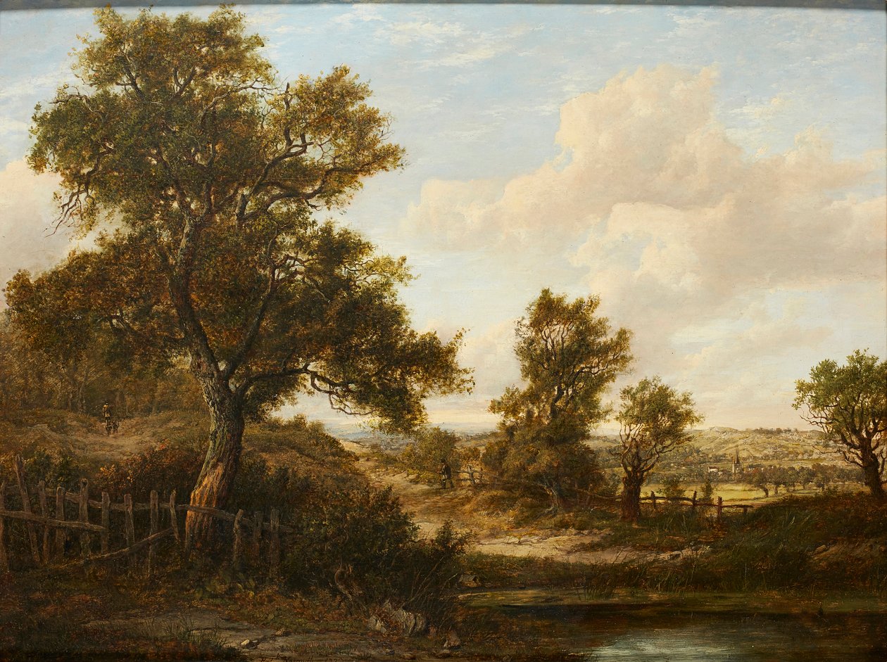 Figuras en un camino boscoso de Patrick Nasmyth