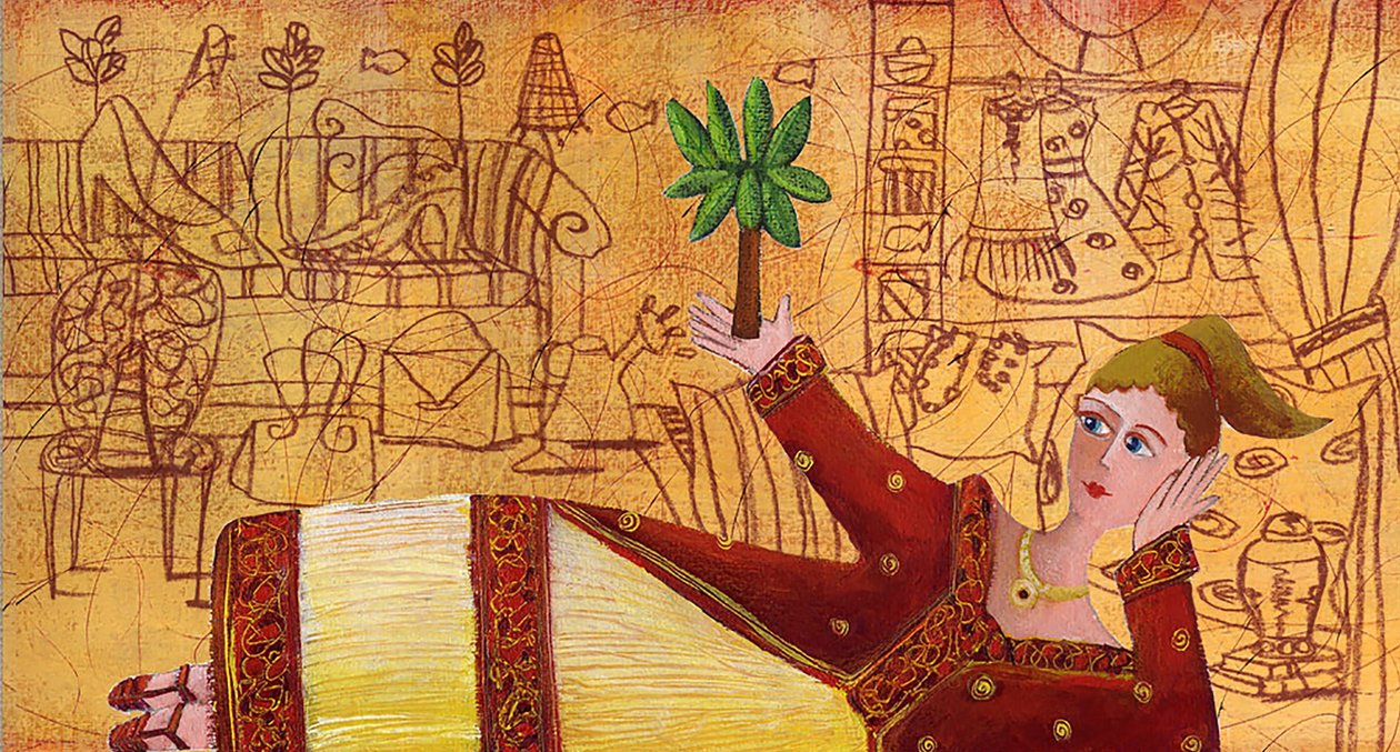 Atenea, 2021 (acrílico digital) de Patrizia La Porta