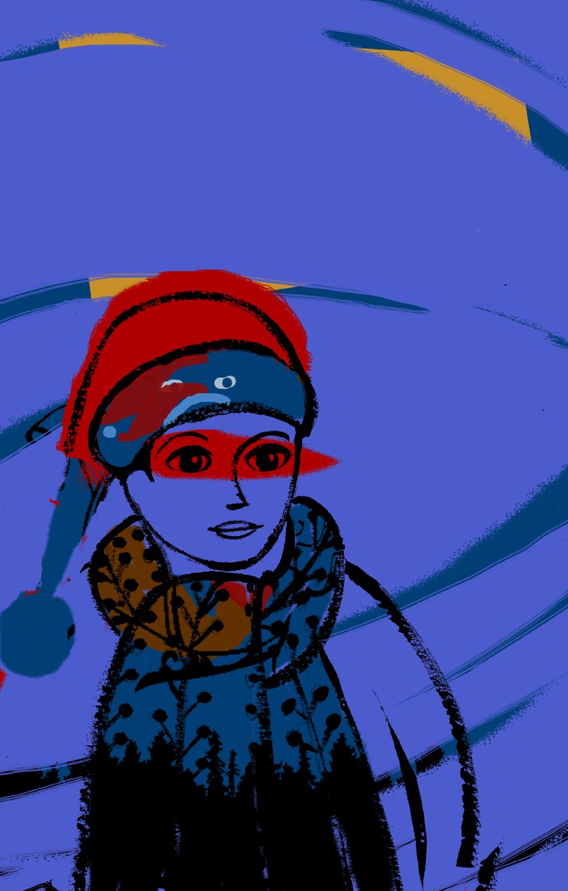 Lo sguardo, 2019 (digital, acrílico) de Patrizia La Porta