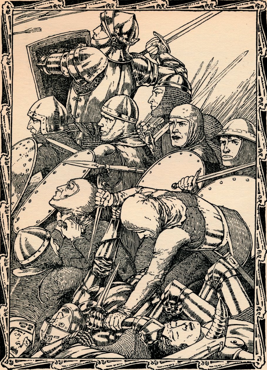 En la Batalla de Agincourt, 1902 de Patten Wilson