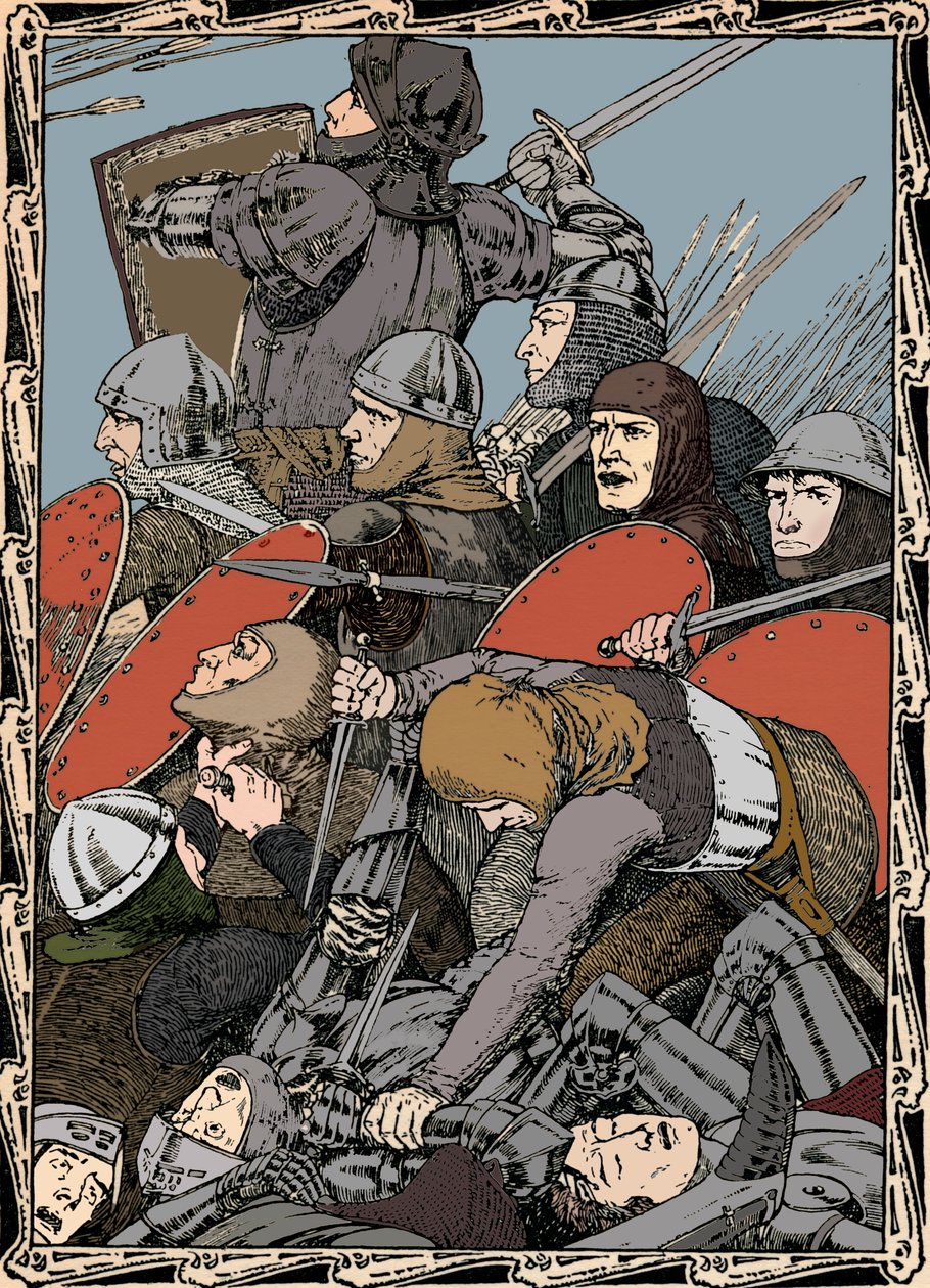 En la Batalla de Agincourt, 1902 de Patten Wilson