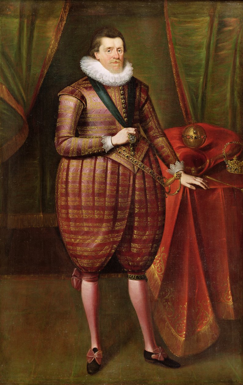 James VI de Escocia y I de Inglaterra (1566-1625), c.1618 de Paul van Somer