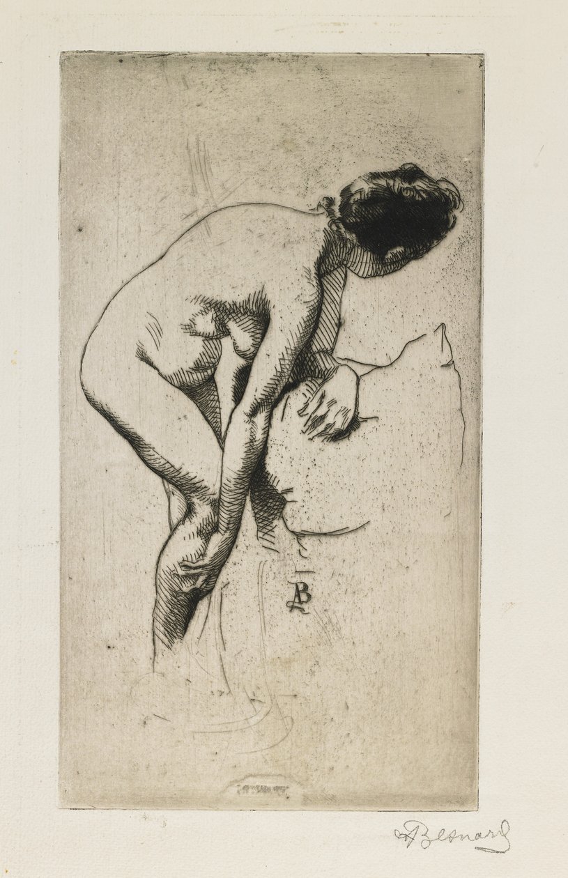 Estudio de figura femenina desnuda, 1886 de Paul Albert Besnard