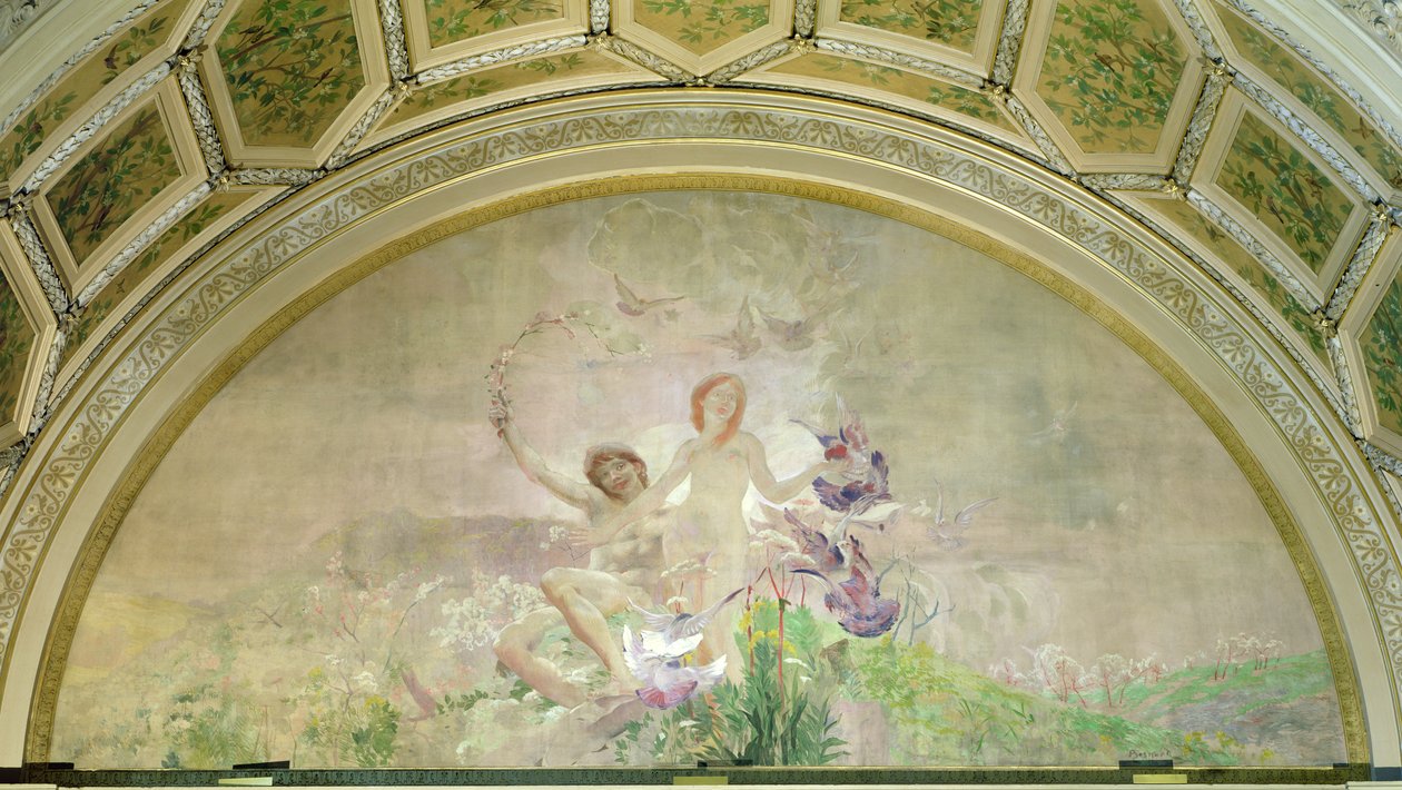 Juventud, de Las Tres Edades del Hombre, 1887 (mural) de Paul Albert Besnard