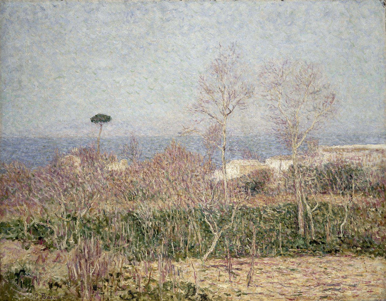 Un Paisaje Costero en Capri, 1899 de Paul Baum