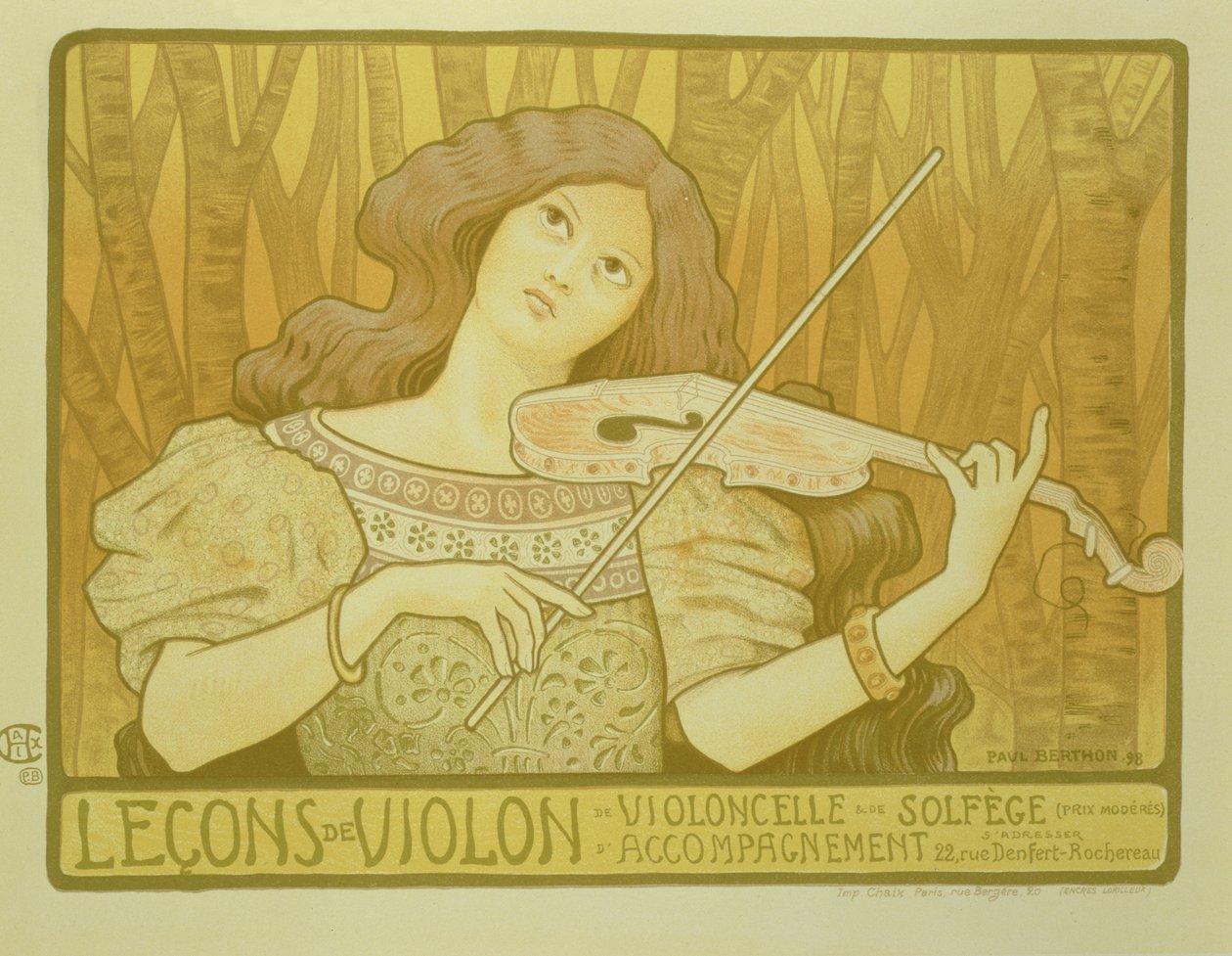 Reproducción de un cartel publicitario 