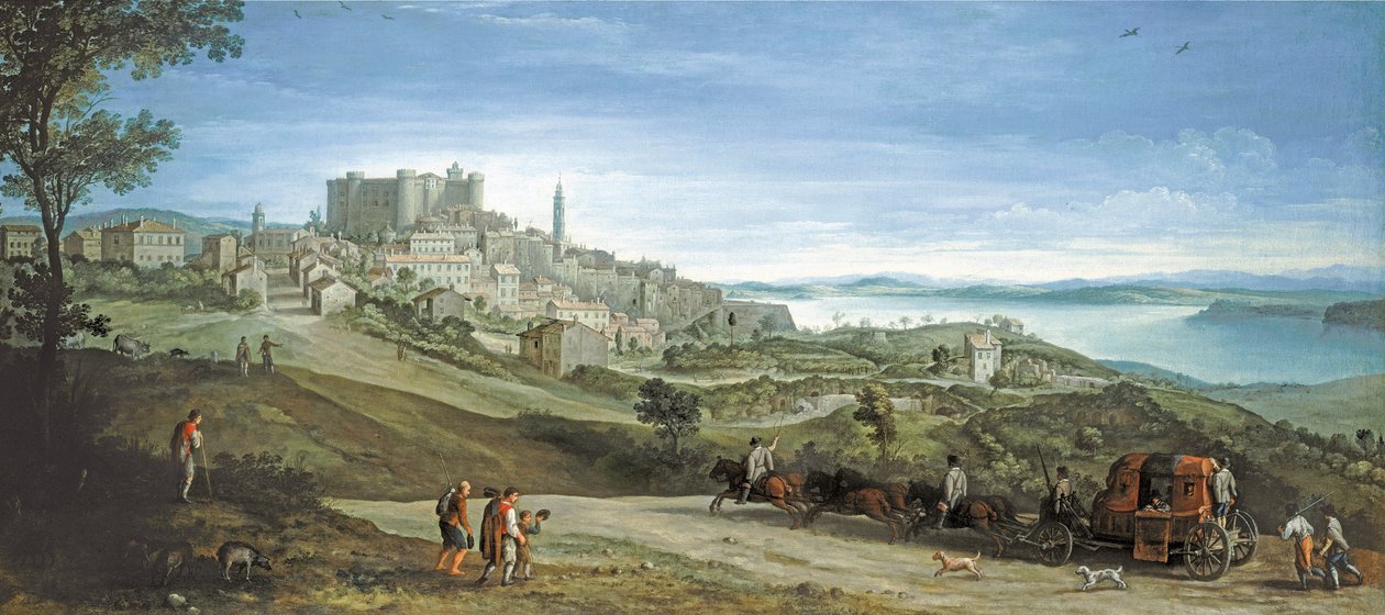 Vista de Bracciano de Paul Brill