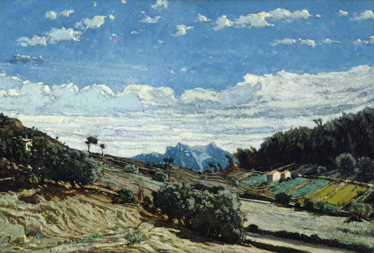 Paisaje en Provenza, 1860 de Paul Camille Guigou