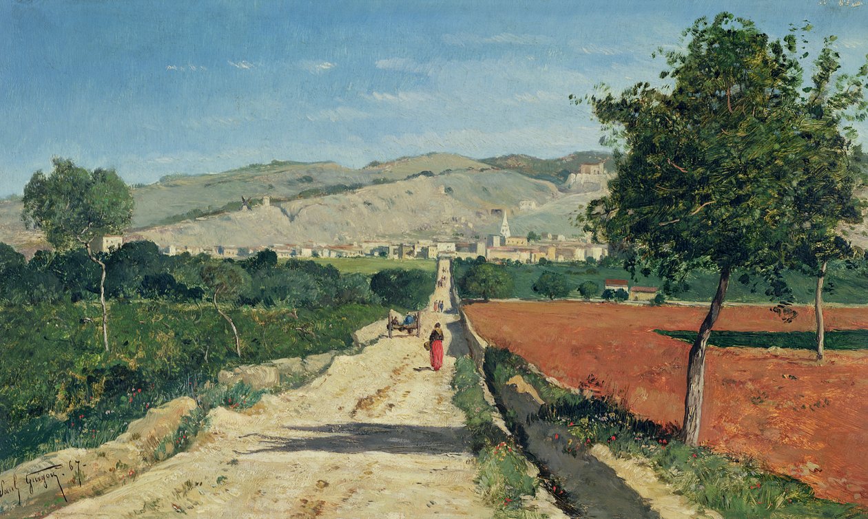 Paisaje en Provenza. Vista desde Saint-Saturnin-d