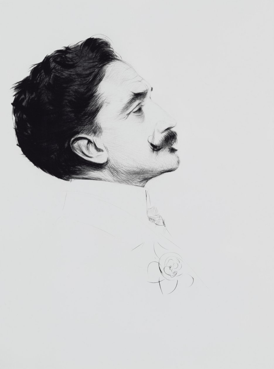 Retrato de Robert de Montesquiou (1855-1921) de Paul Cesar Helleu