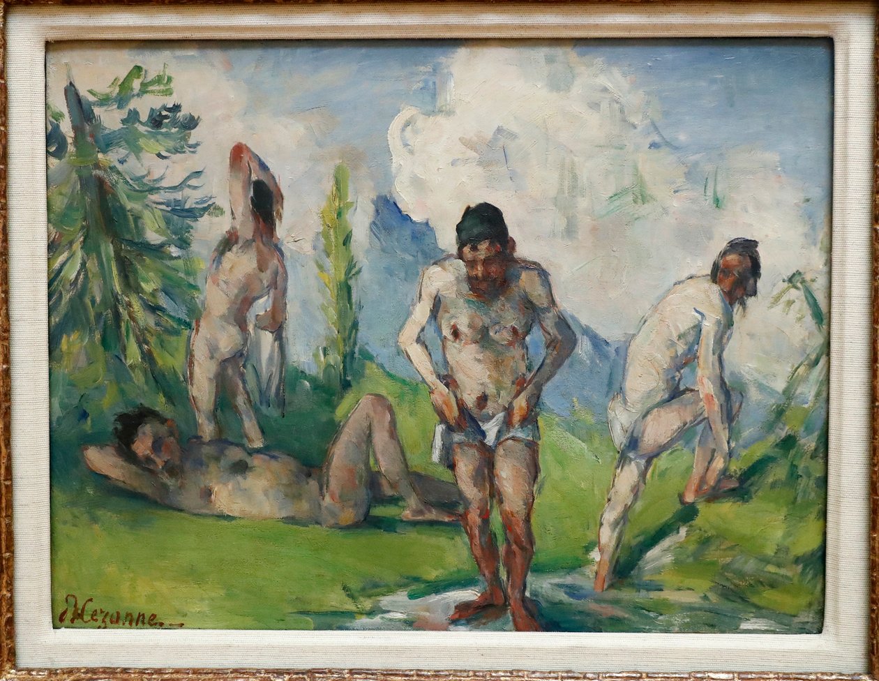 Baigneurs au repos, 1876-78 de Paul Cézanne