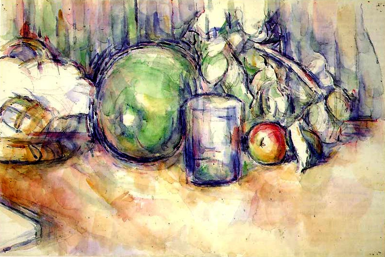 Naturaleza Muerta con un Vaso, 1902-06 de Paul Cézanne