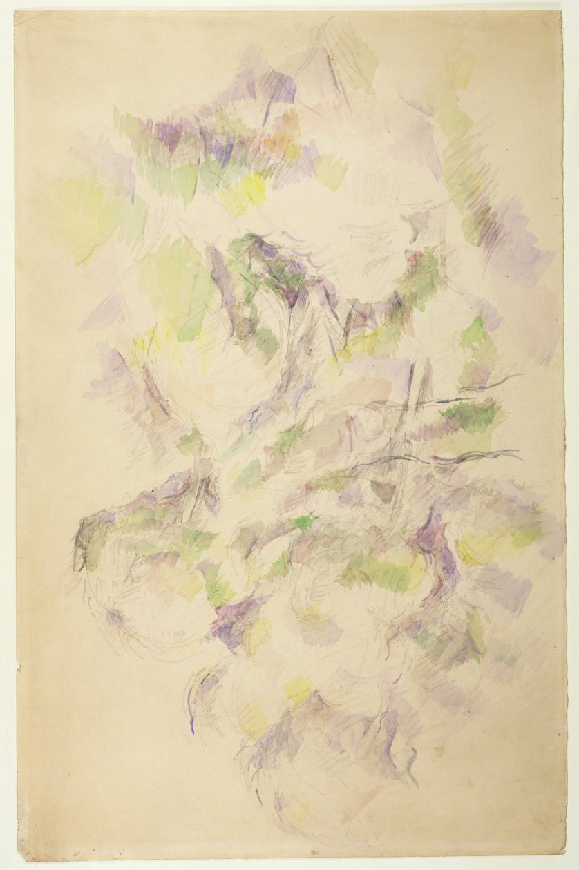 Estudio para árboles de Paul Cézanne