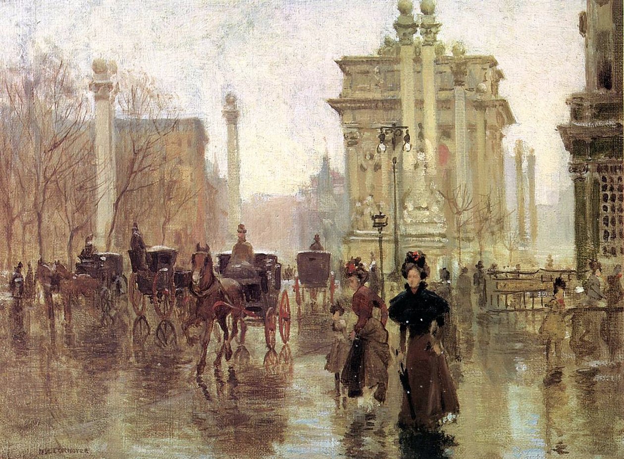 El Arco de Dewey, Madison Square Park de Paul Cornoyer