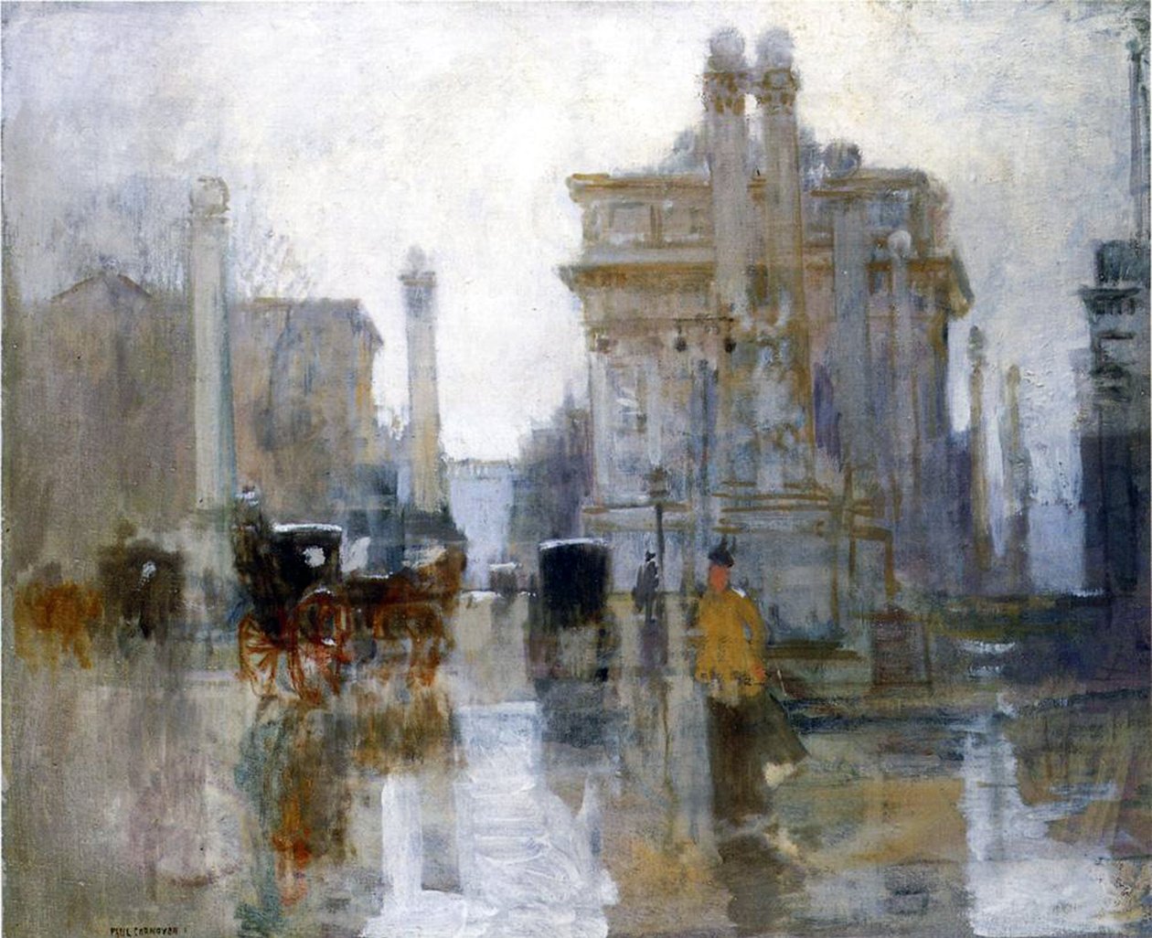 El Arco de Dewey, c.1900 de Paul Cornoyer