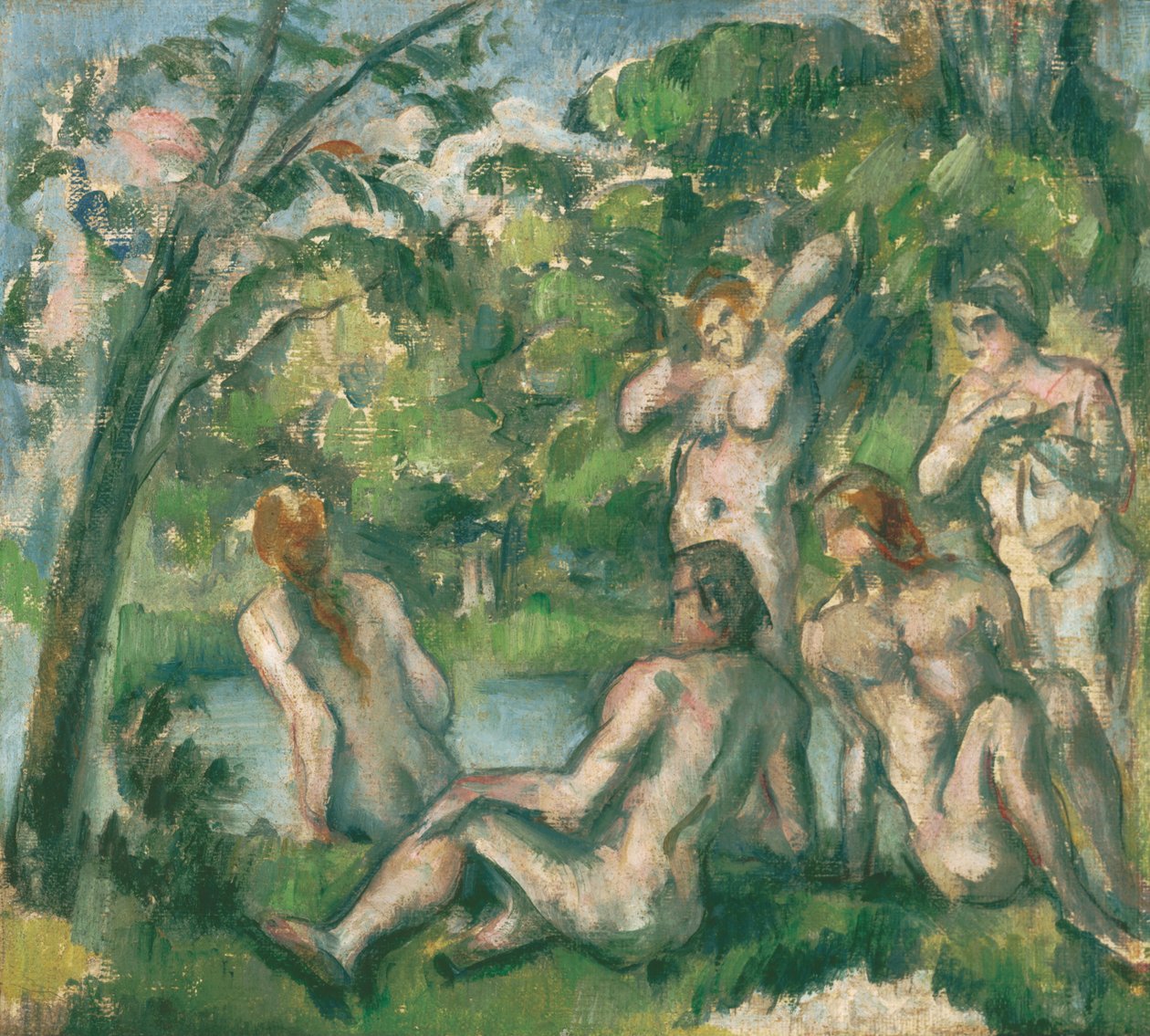 Bañistas de Paul Cézanne