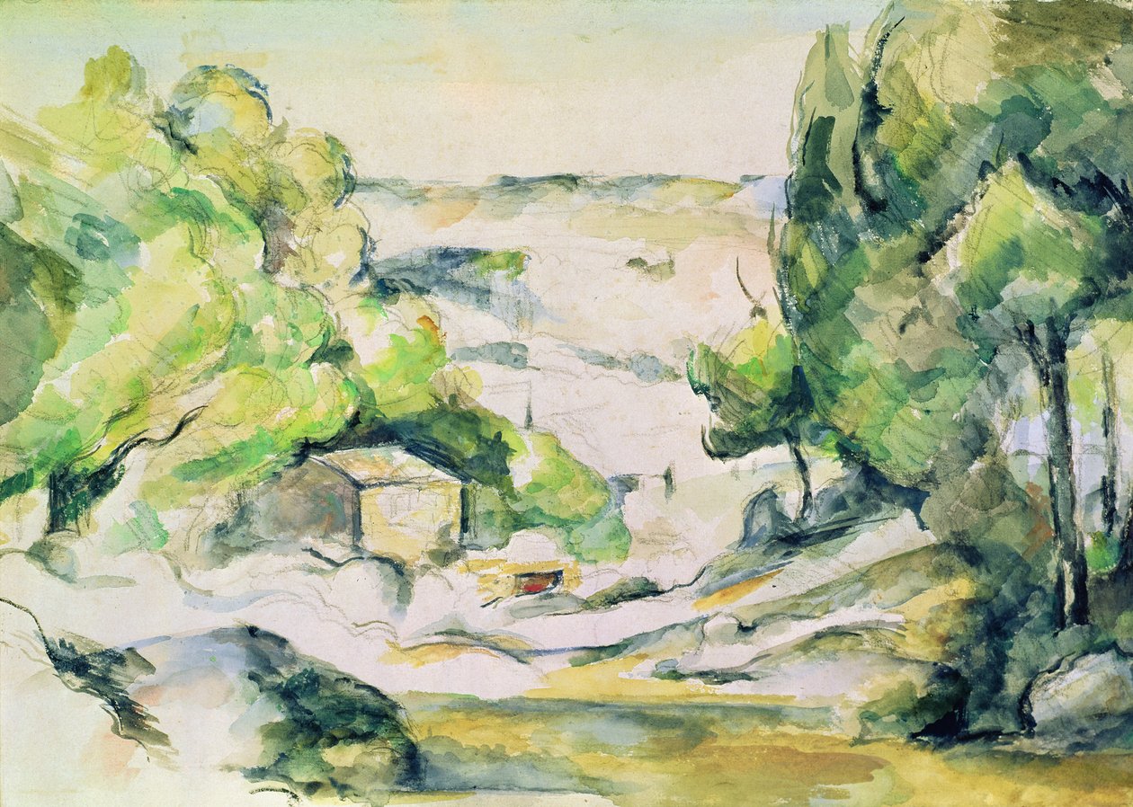 Campo en Provenza de Paul Cézanne