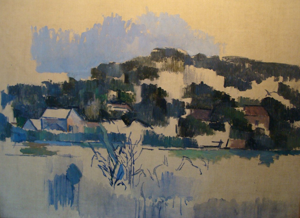 Casas en la Colina de Paul Cézanne