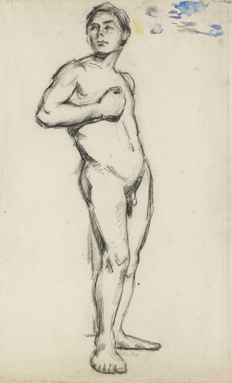 Desnudo Masculino, siglo XIX de Paul Cézanne