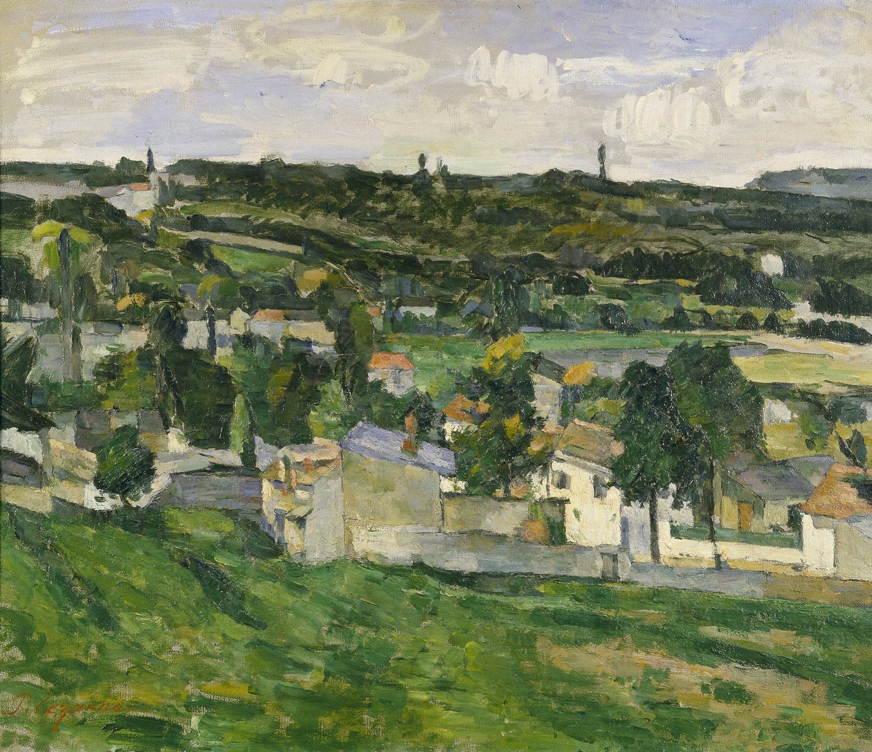 Cerca de Auvers-sur-Oise, c.1880 de Paul Cézanne