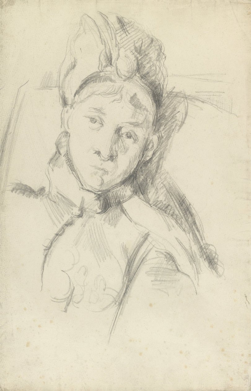 Retrato de Hortense Cézanne-Figuet, la esposa del artista de Paul Cézanne