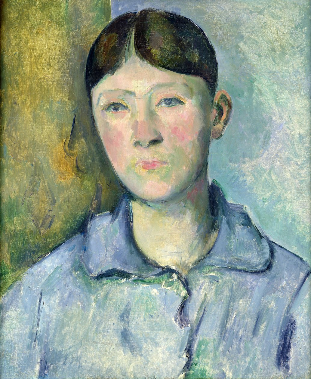 Retrato de Madame Cezanne, 1885-90 de Paul Cézanne