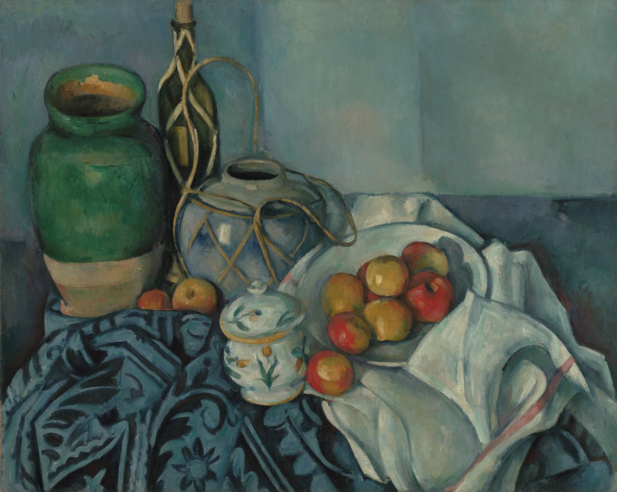 Naturaleza muerta con manzanas de Paul Cézanne