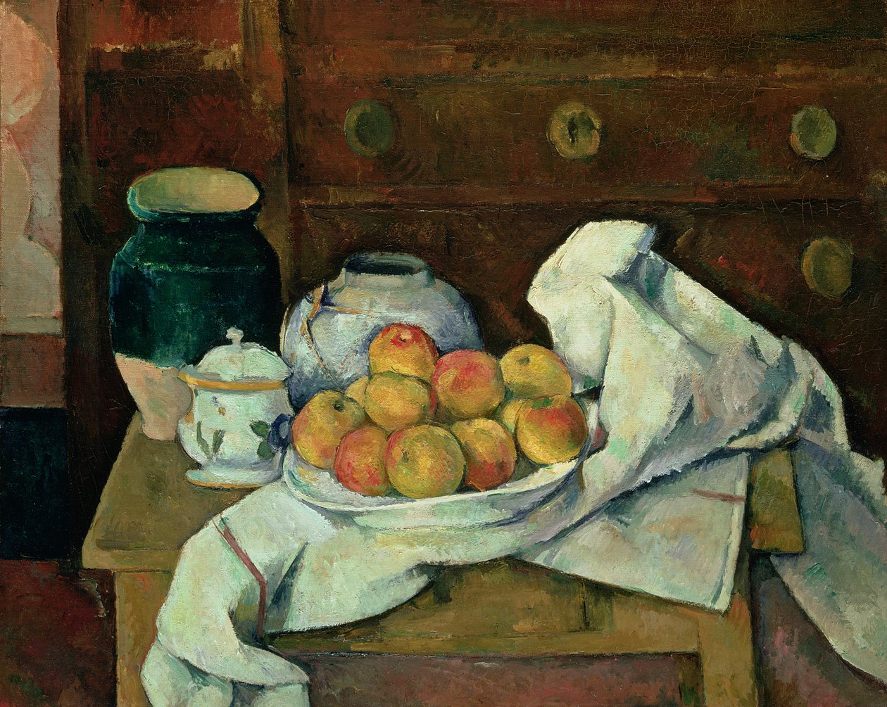 Naturaleza muerta con cómoda de Paul Cézanne
