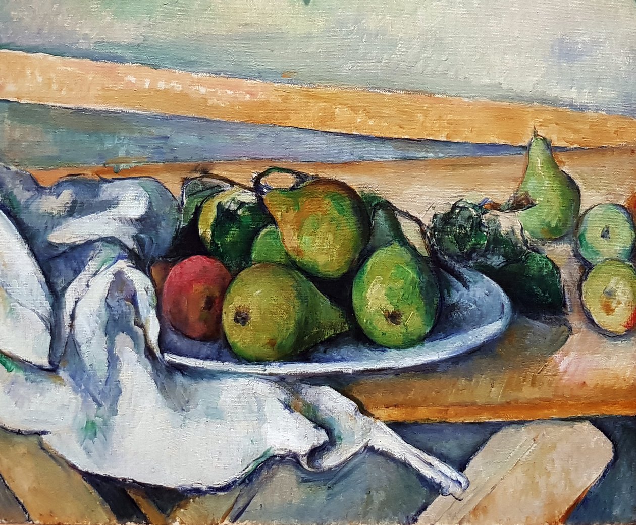 Naturaleza muerta con peras de Paul Cézanne