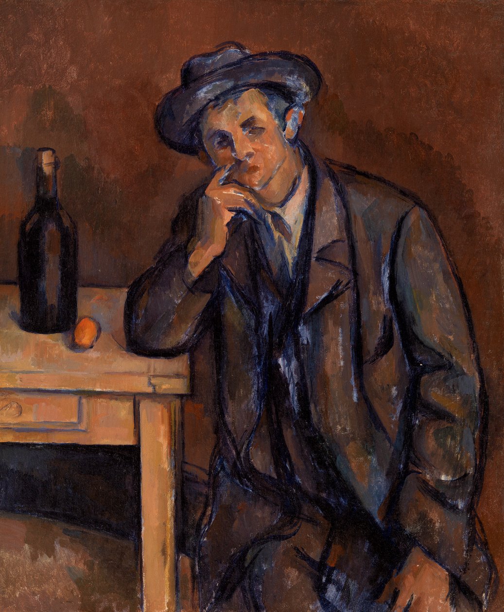 El bebedor, 1891 de Paul Cézanne
