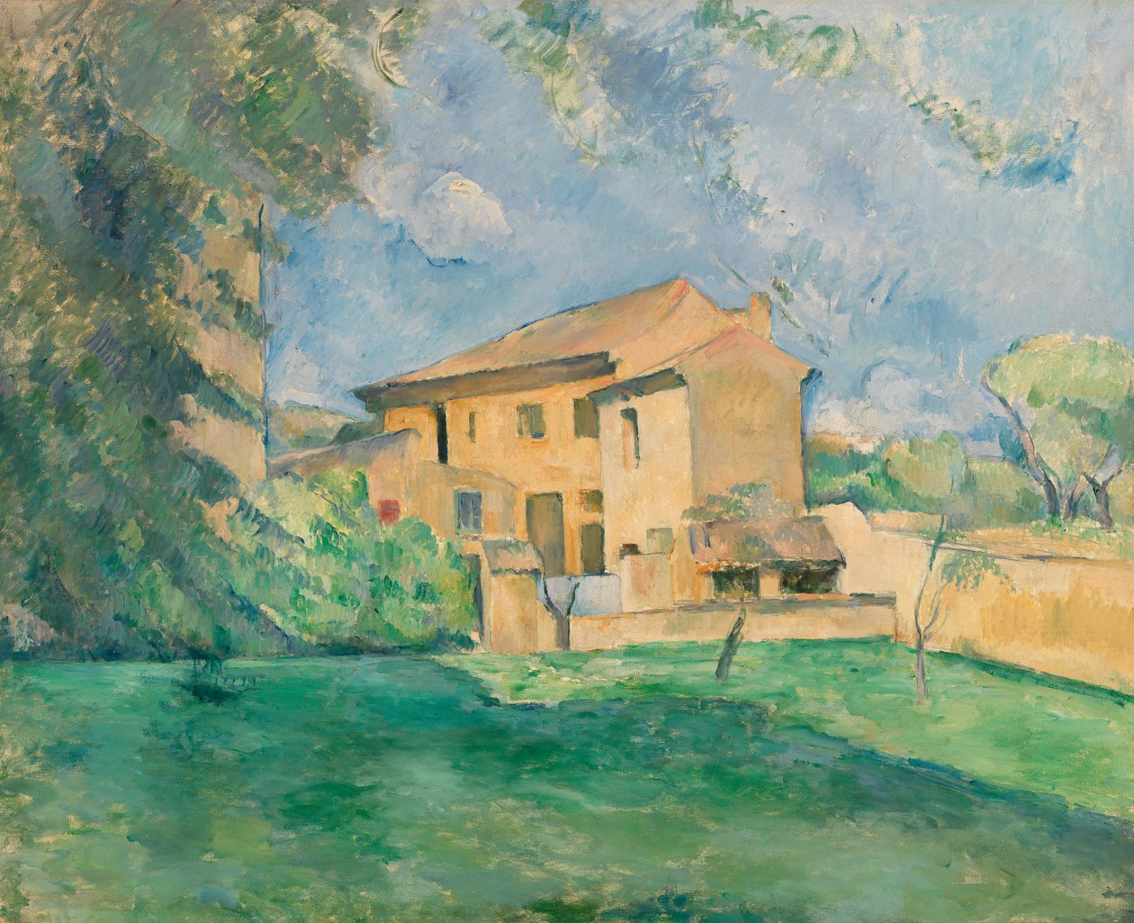 La granja en Jas de Bouffan de Paul Cézanne