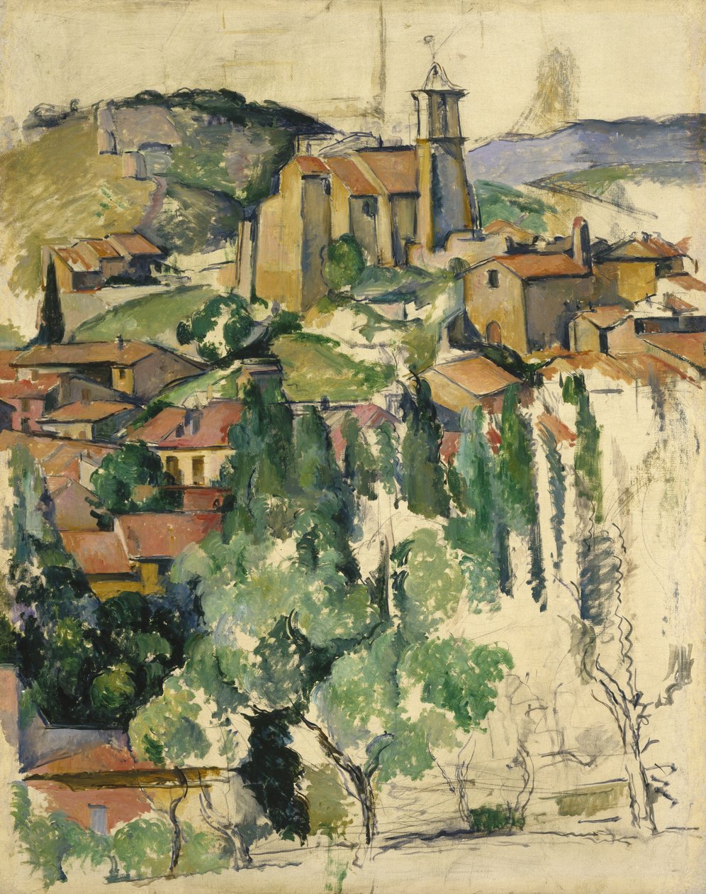 El pueblo de Gardanne de Paul Cézanne
