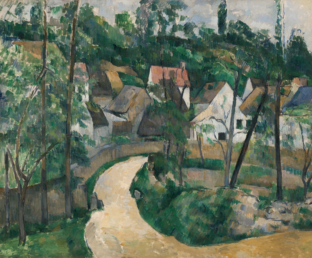Curva en el camino de Paul Cézanne