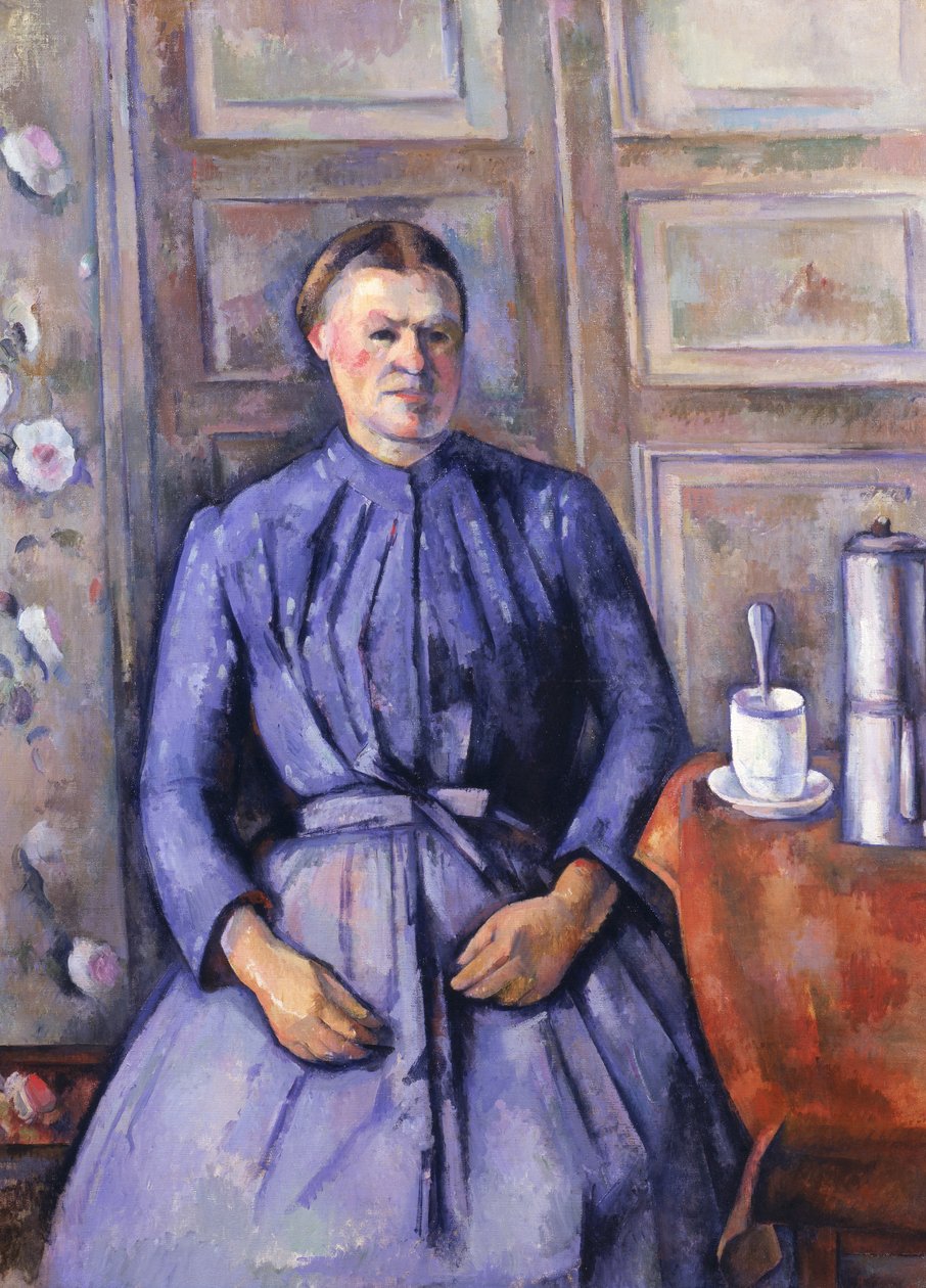 Mujer con una cafetera, c.1890-95 de Paul Cézanne