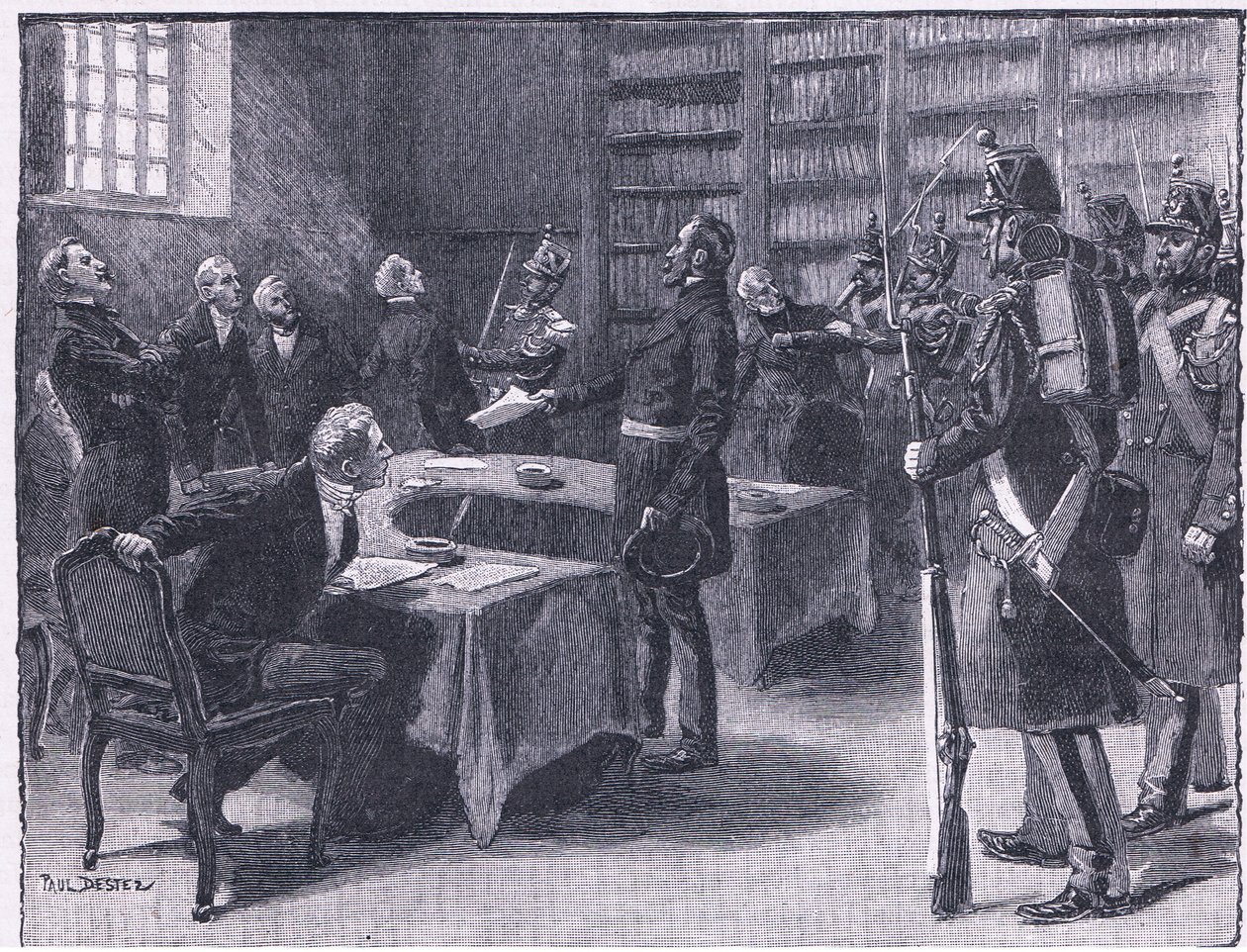 El golpe de estado de 1851: Desalojo de los jueces de Paul Destez