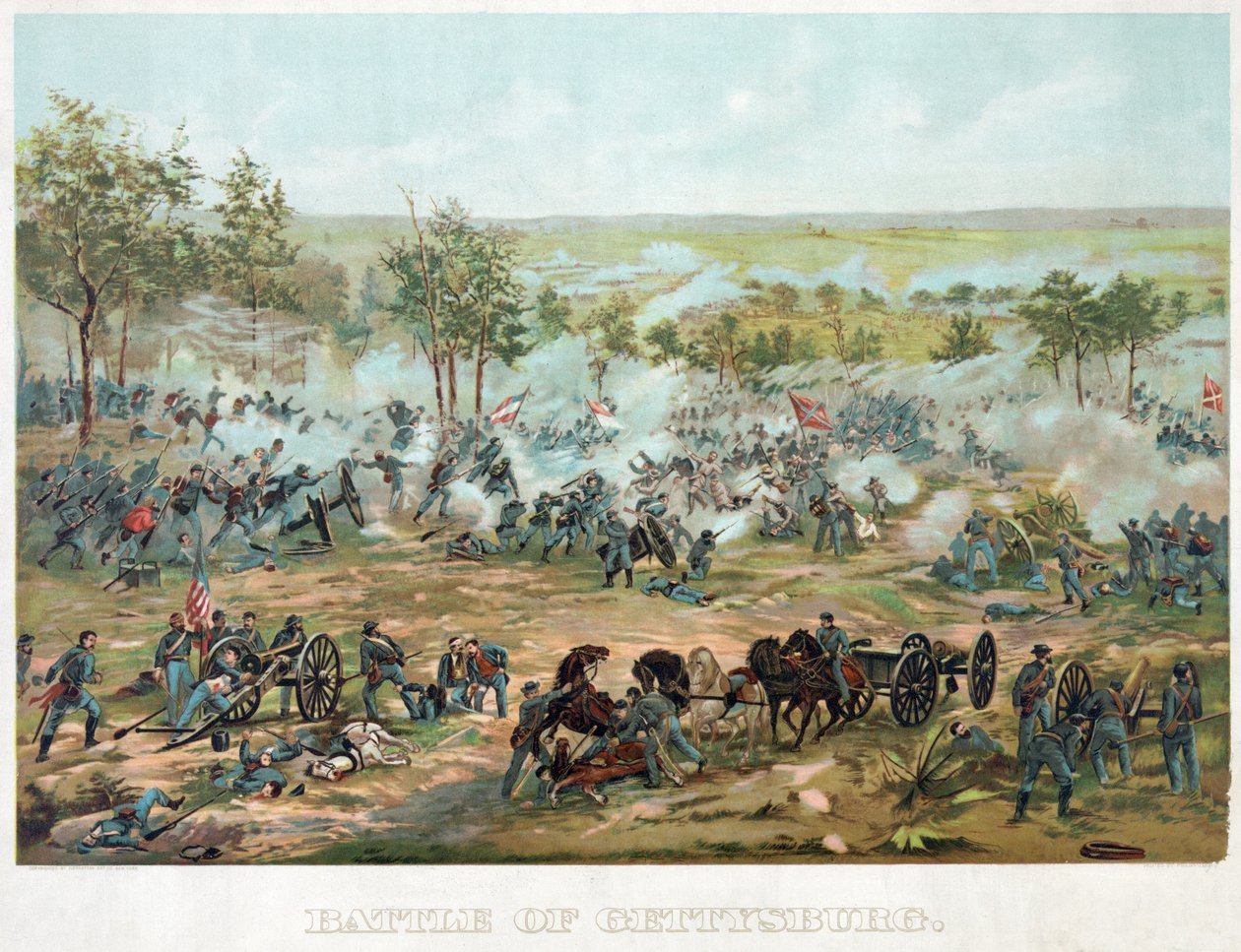 Batalla de Gettysburg, 1898 de Paul Dominique Philippoteaux