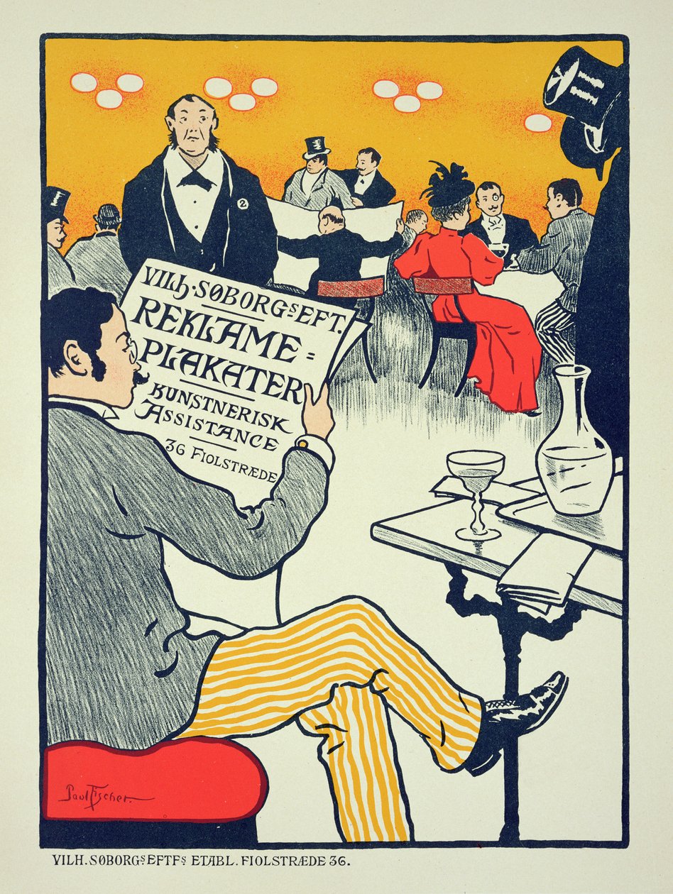 Reproducción de un cartel publicitario de 
