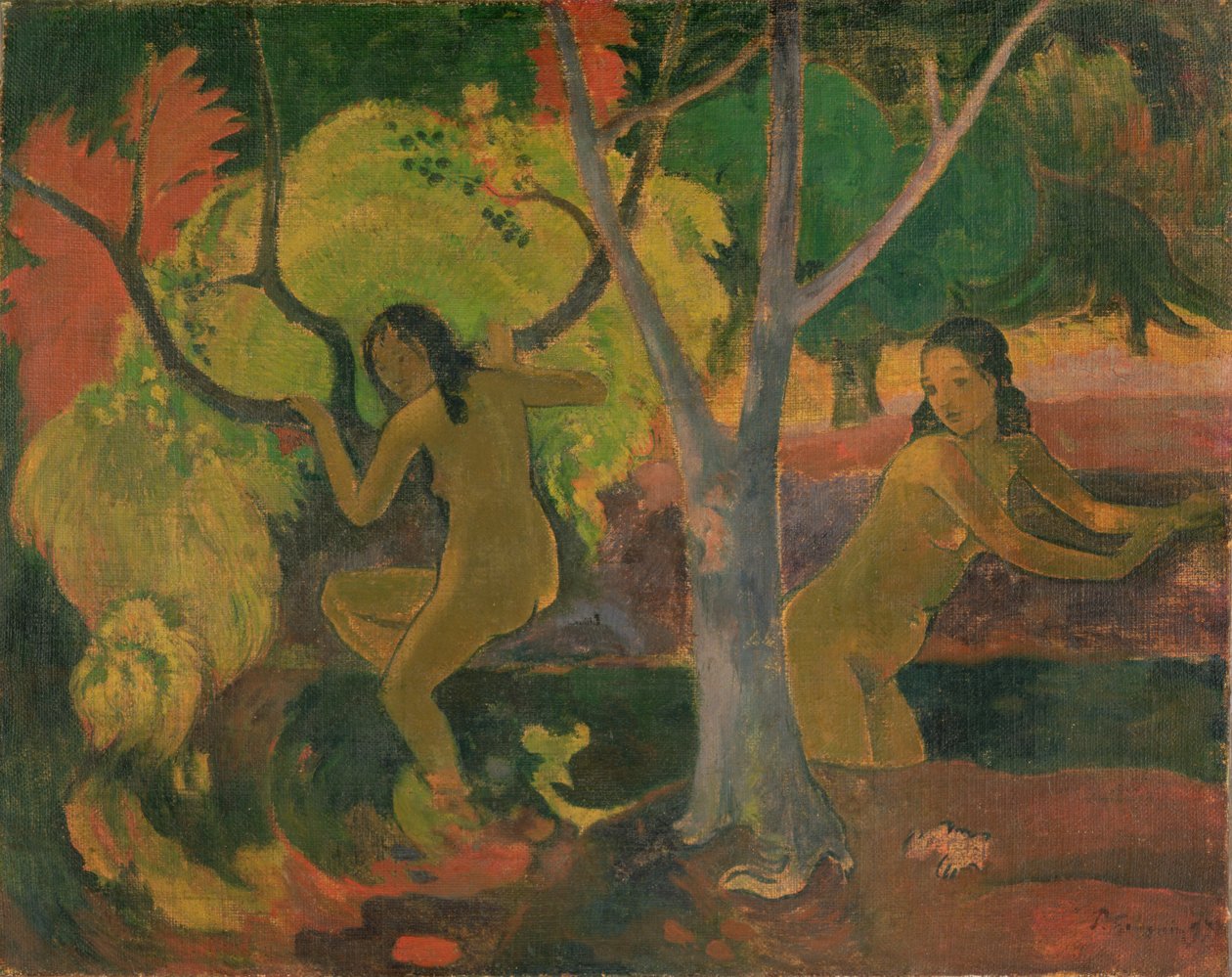 Bañistas en Tahití, 1897 de Paul Gauguin