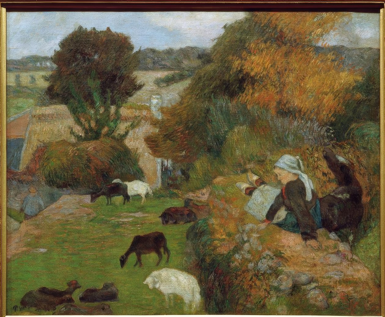 Pastora bretona de Paul Gauguin