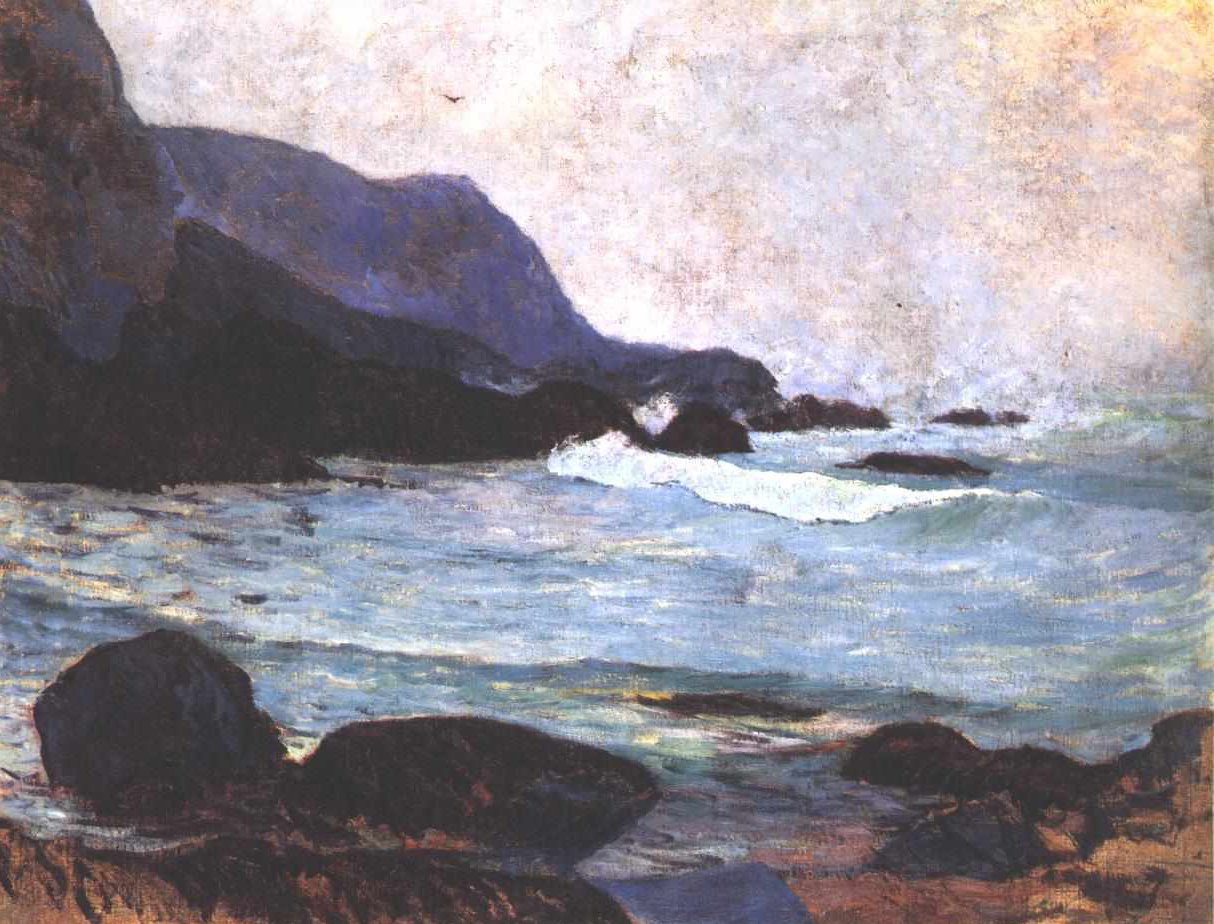 La costa en Bellangenay de Paul Gauguin