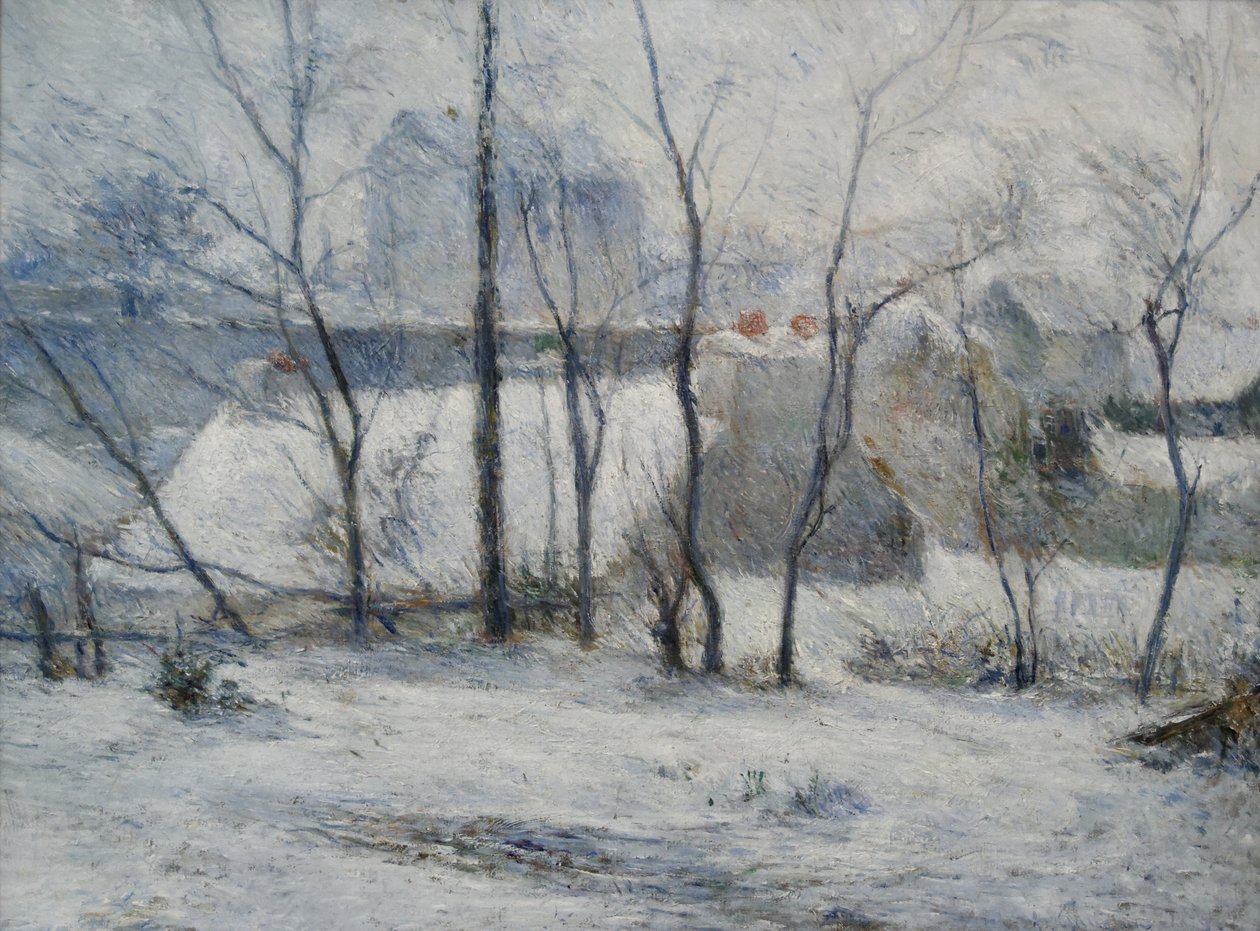 Jardín bajo la nieve, 1879 de Paul Gauguin