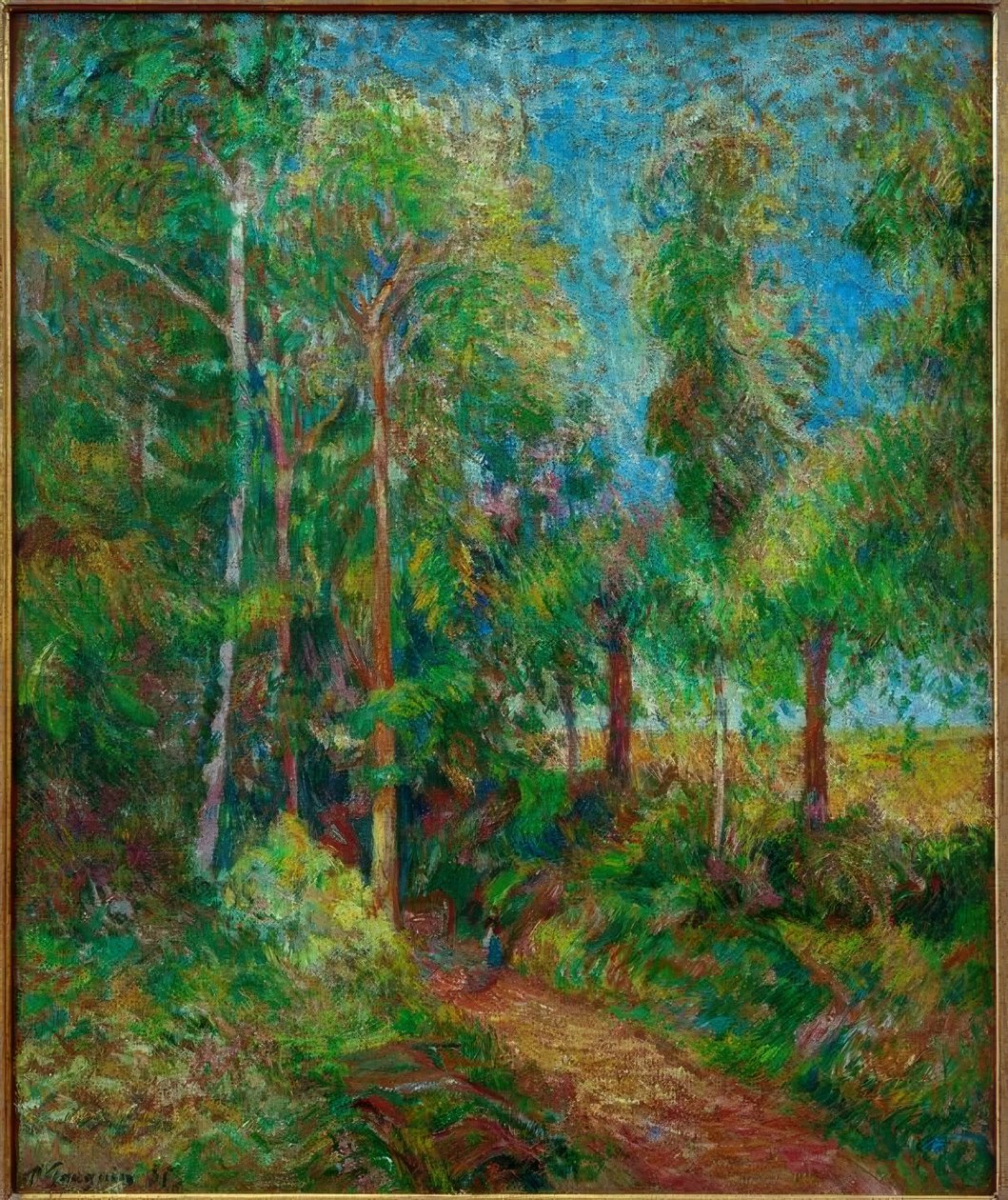 El borde del bosque (I) de Paul Gauguin