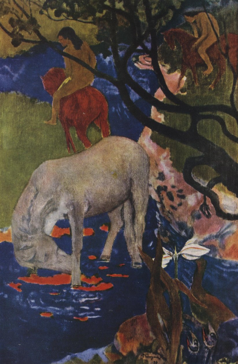 El caballo blanco de Paul Gauguin