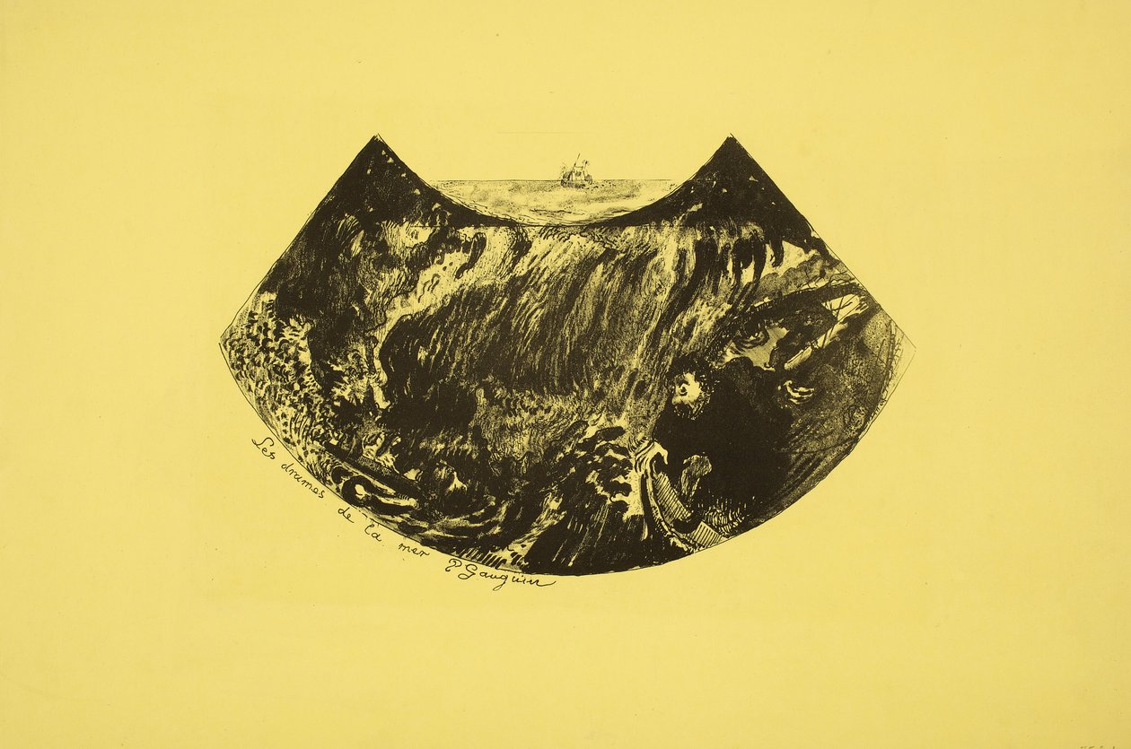 Los dramas del mar. -- Un descenso en el Maelstrom de Paul Gauguin