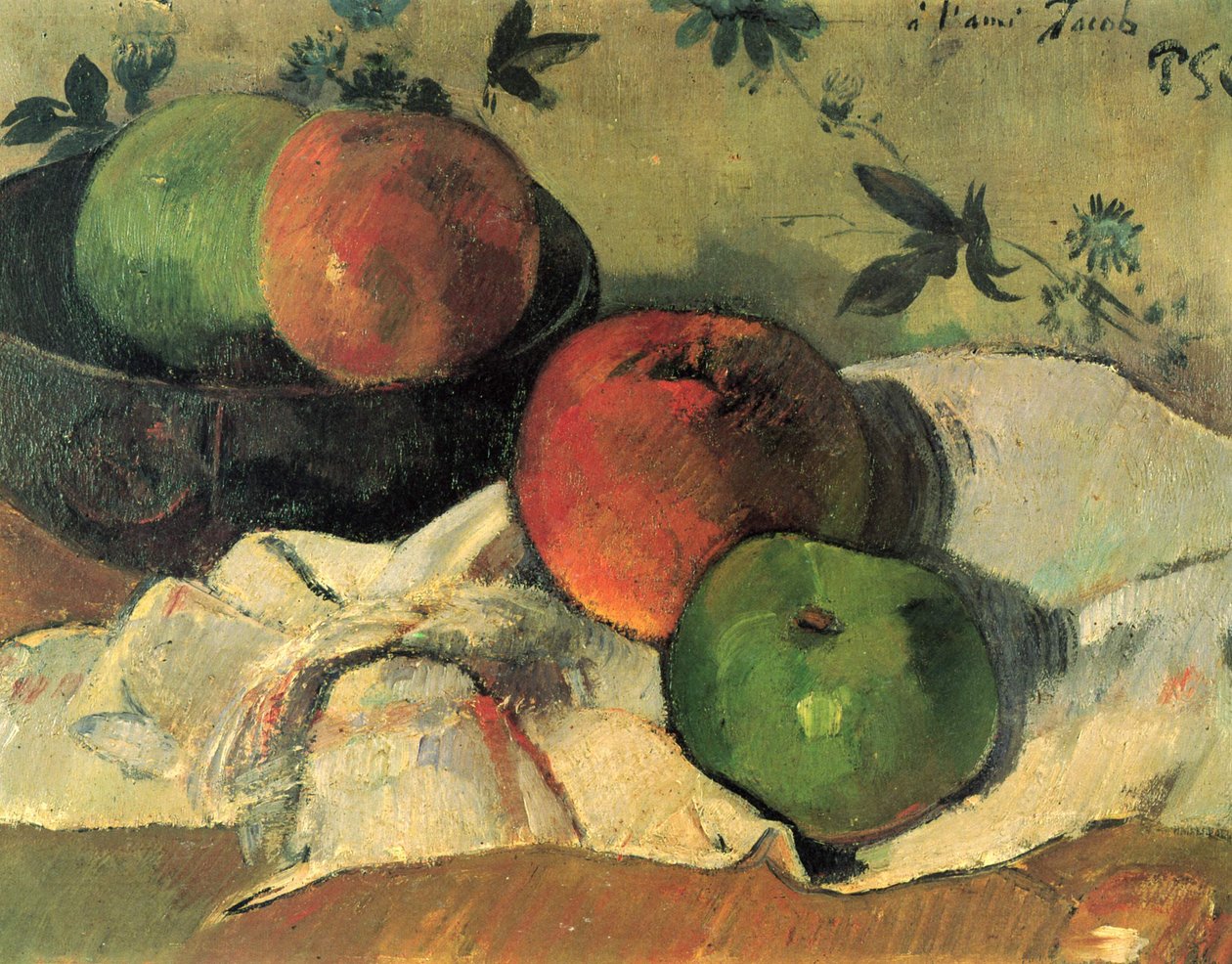 Naturaleza muerta con el amigo Jacob de Paul Gauguin